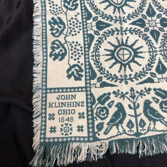 Vtg Reproduction Jacquard Throw - Picture 2 of 9